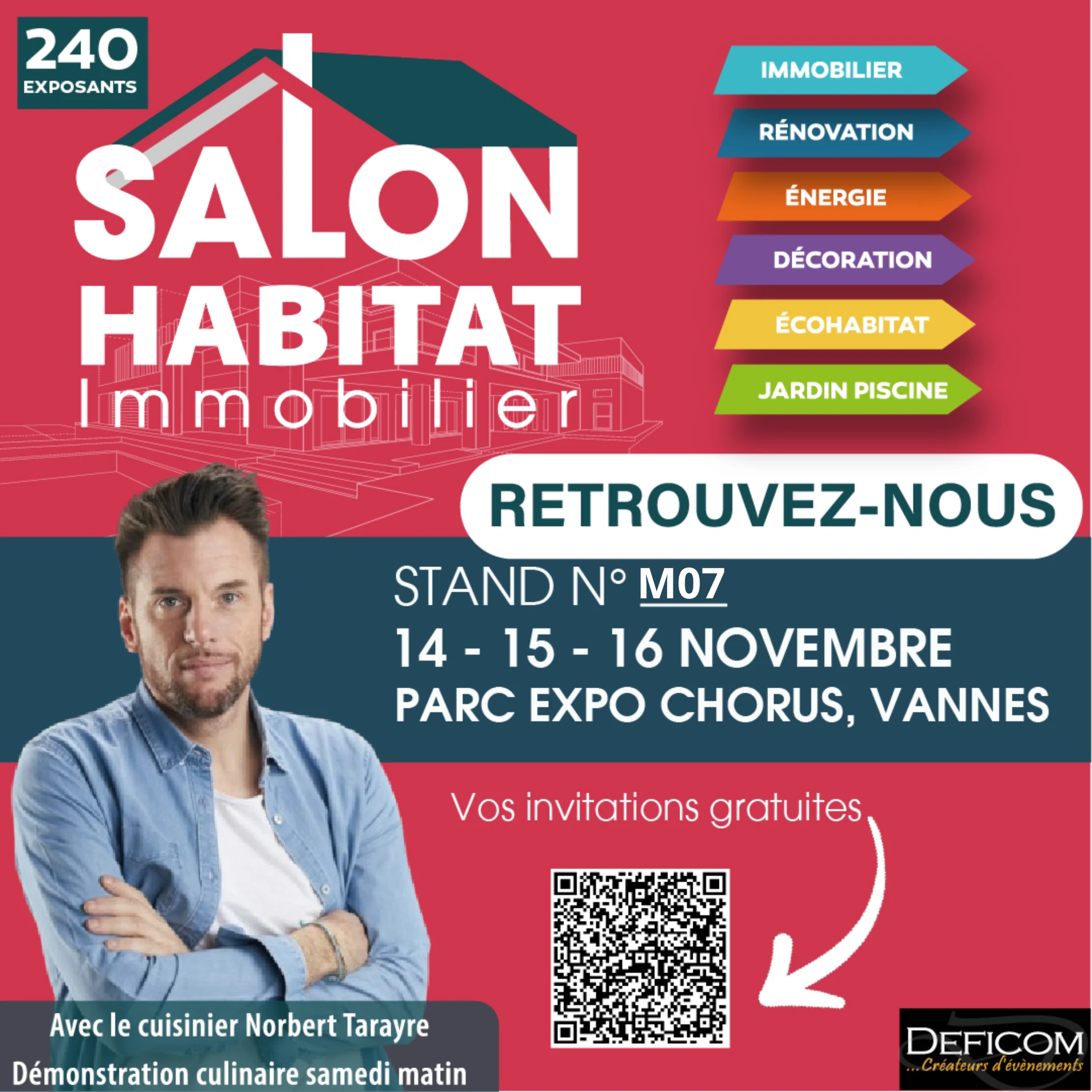 Visuel carré du Salon Habitat & Immobilier de Vannes 2026