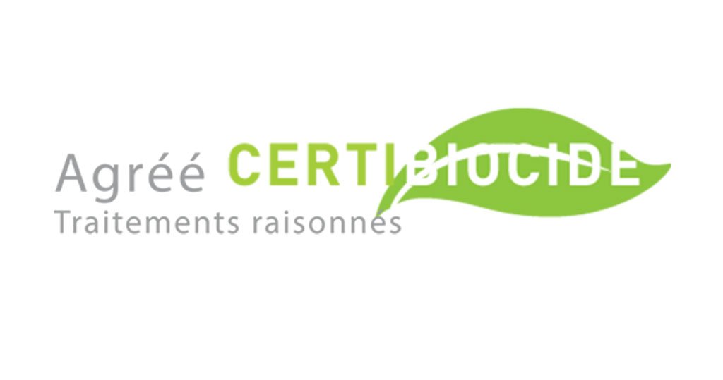 Logo agréé Certibiocide — traitements raisonnés