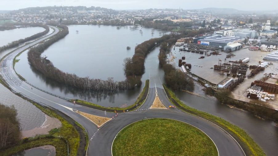 Inondations à Redon aujourd’hui : routes barrées, crue en cours et intervention drone pour dégâts et assurances